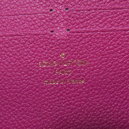Louis Vuitton Long Wallet Purse M61701 Ann Platt Purple Portefeuille Clemence Women