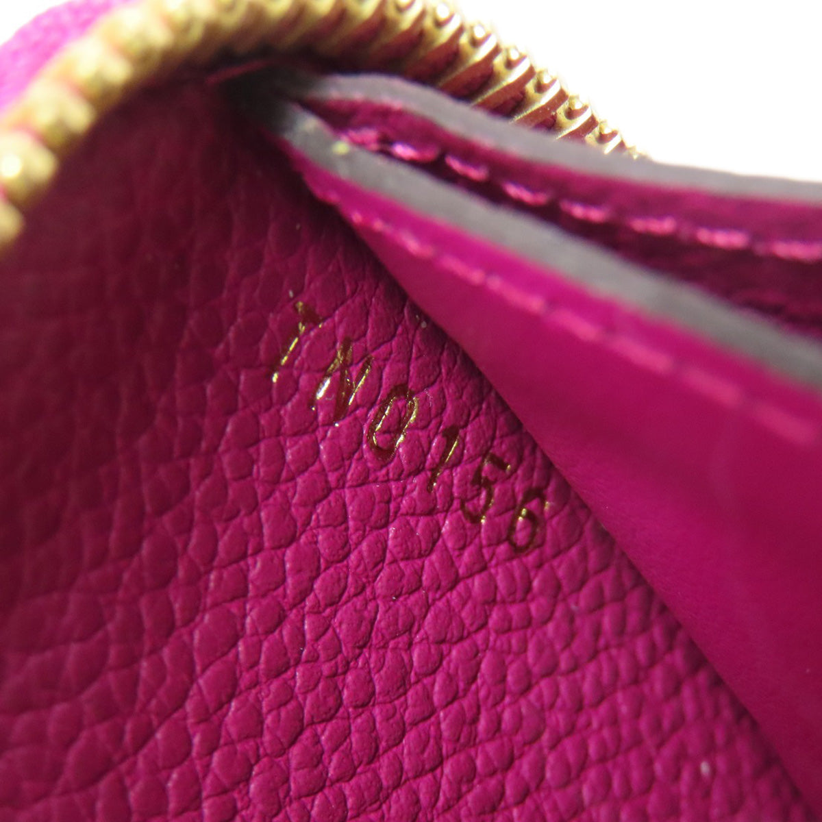 Louis Vuitton Long Wallet Purse M61701 Ann Platt Purple Portefeuille Clemence Women
