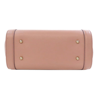 Gucci Tote Bag 338989 Leather Pink Bamboo Women