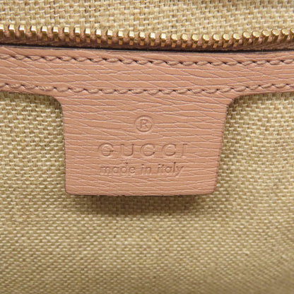 Gucci Tote Bag 338989 Leather Pink Bamboo Women