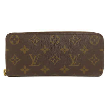Louis Vuitton Long Wallet Purse M60744 Monogram Canvas Brown Portefeuille Clemence Mens(Unisex)