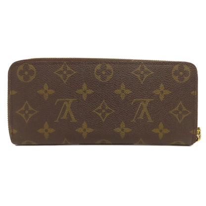 Louis Vuitton Long Wallet Purse M60744 Monogram Canvas Brown Portefeuille Clemence Mens(Unisex)