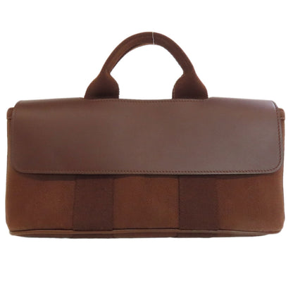 Hermes Handbag Towal Chevron Brown Valparaiso Long Pm Women