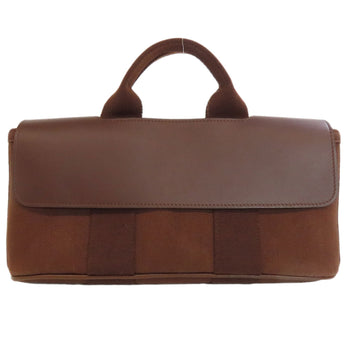 Hermes Handbag Towal Chevron Brown Valparaiso Long Pm Women
