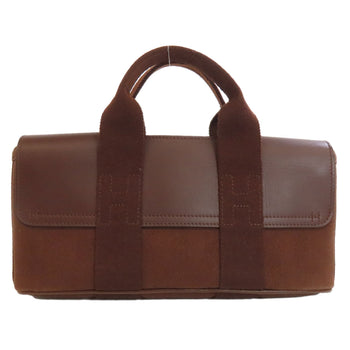 Hermes Handbag Towal Chevron Brown Valparaiso Long Pm Women