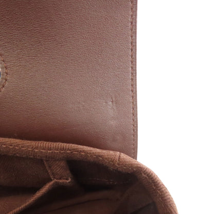 Hermes Handbag Towal Chevron Brown Valparaiso Long Pm Women