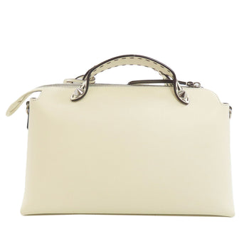 Fendi Handbag Calfskin White By The Way 2Way Women