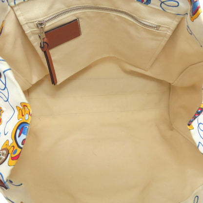 Loewe Tote Bag Canvas White Paula'S Ibiza Women