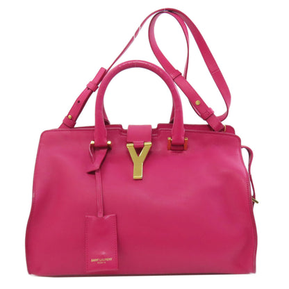 Saint Laurent Handbag Leather Pink Petit Cabas 2Way Women