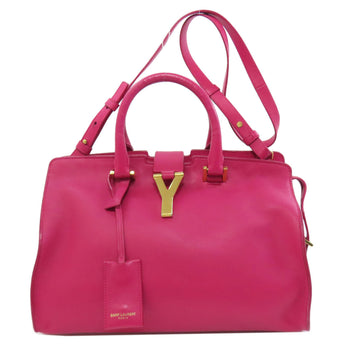 Saint Laurent Handbag Leather Pink Petit Cabas 2Way Women