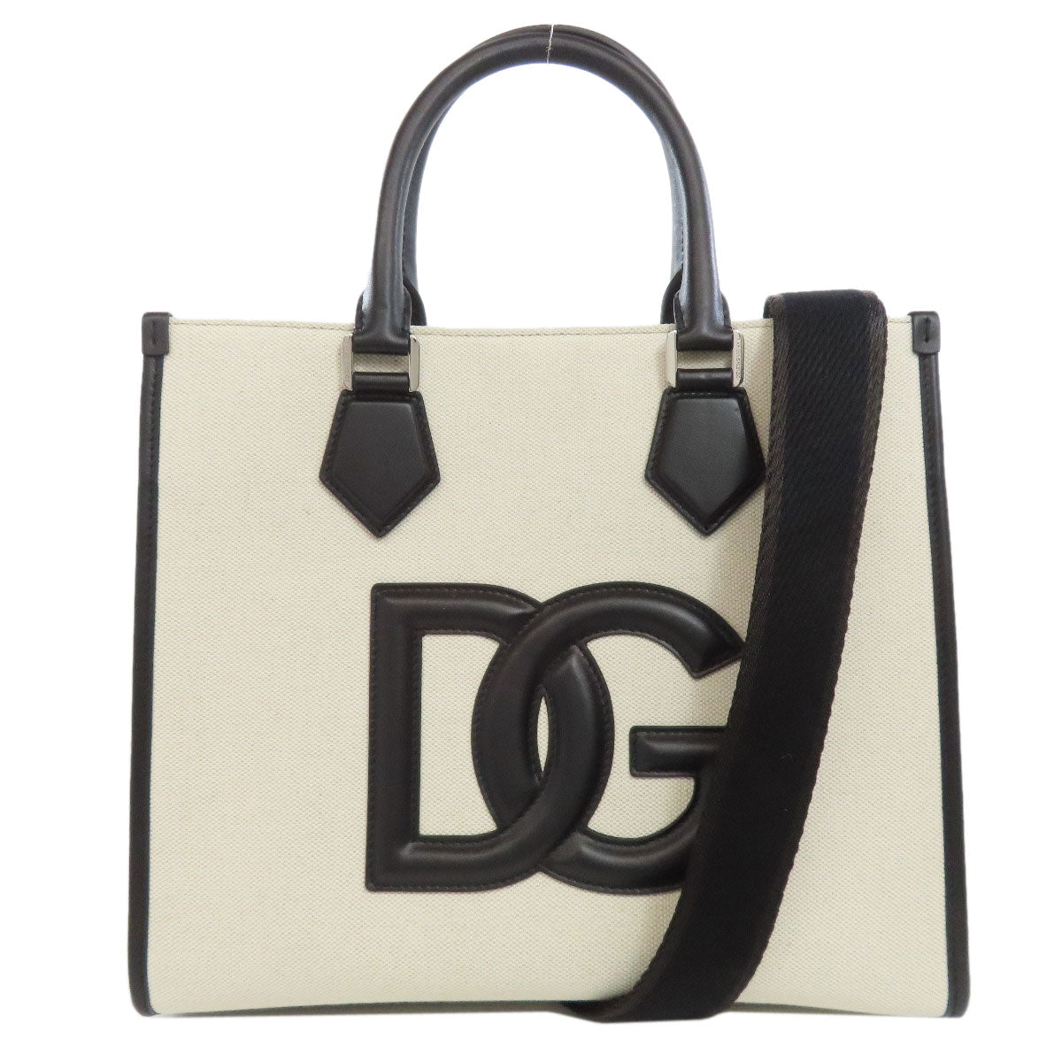Dolce&Gabbana Tote Bag Canvas Black 2Way Women