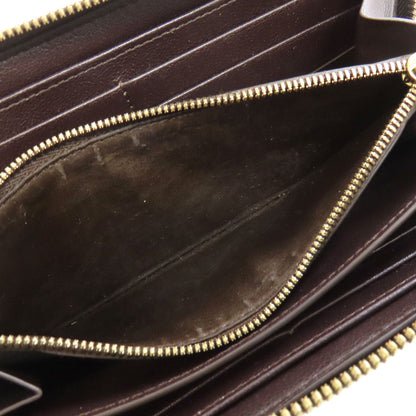 Berluti Long Wallet Purse Pvc Brown Calligraphy Mens