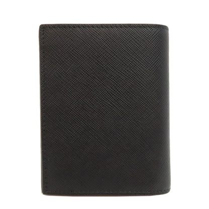 Prada Bifold Wallet 1Mv204 Safiano Black Monkey Print Women