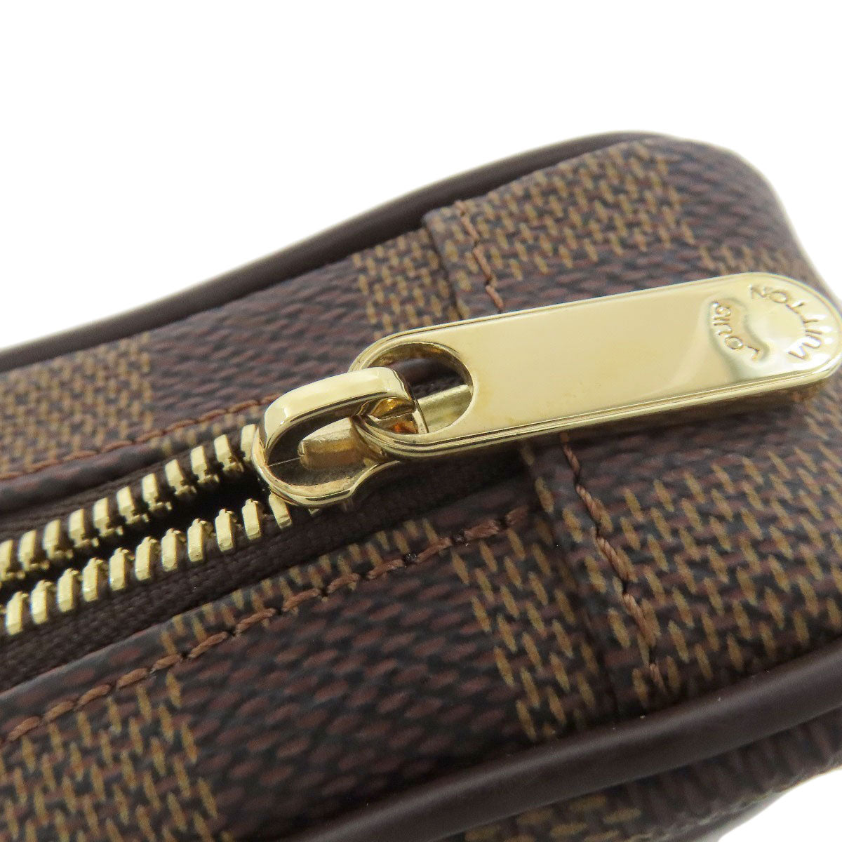 Louis Vuitton Accessory Pouch N61738 Damier Canvas Brown Etui Okapi Pm Women