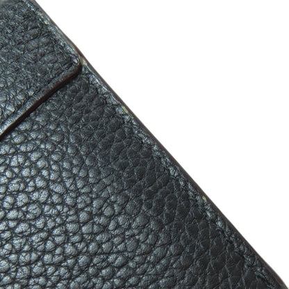 Louis Vuitton Long Wallet Purse M61248 Taurillon Clemence Black Portefeuille Capsine Women