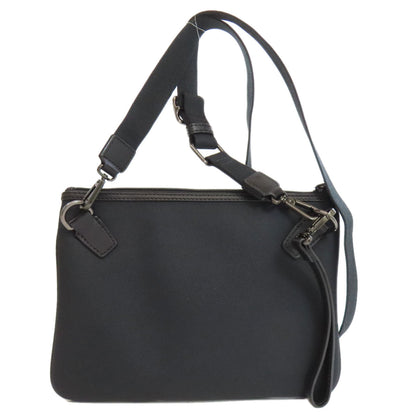 Hunting World Shoulder Bag Canvas Black Logo Women