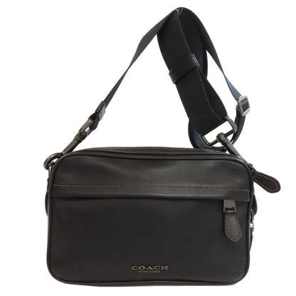 Coach Shoulder Bag F39946 Leather Black Long Shoulder Women