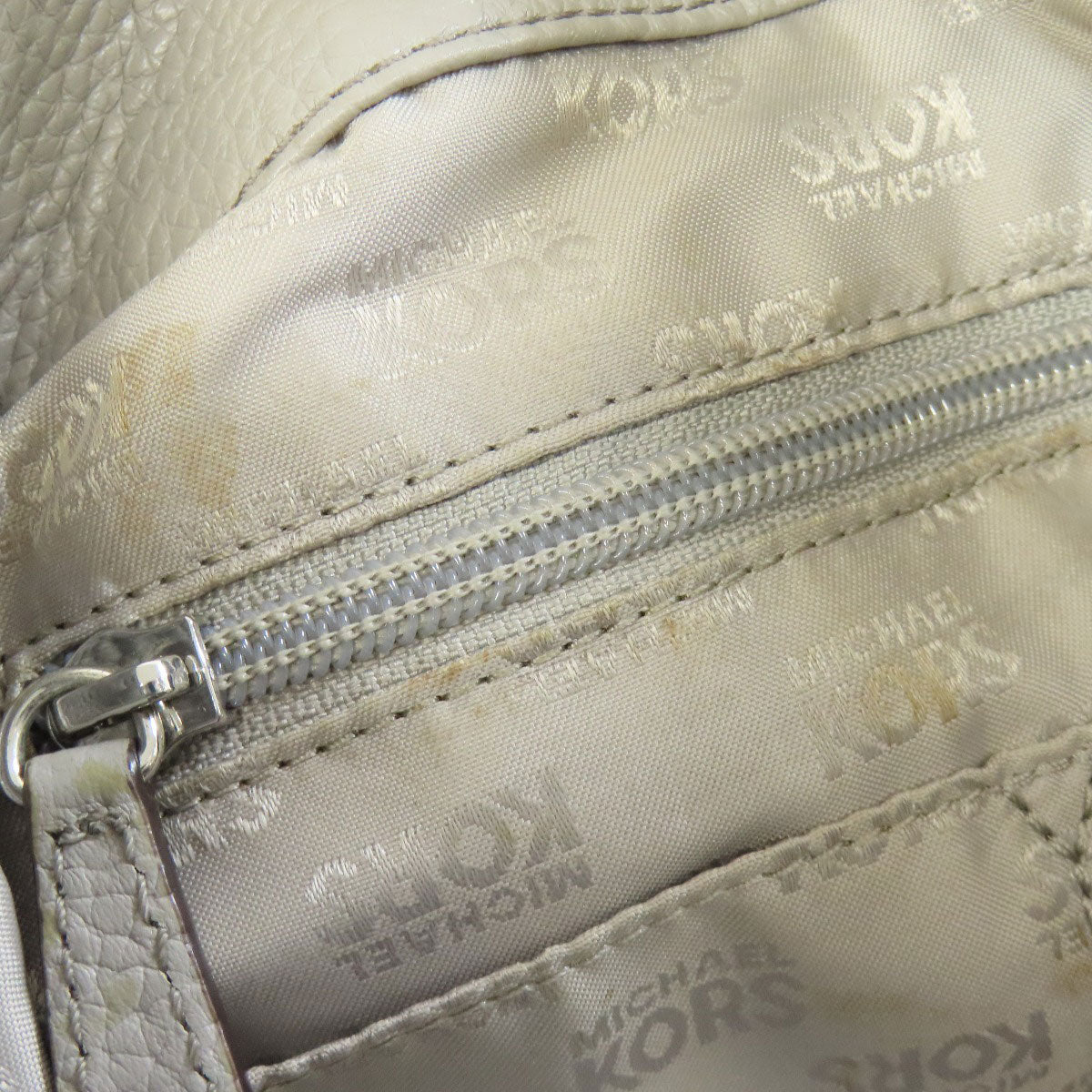 Michael Kors Shoulder Bag Leather Gray One Belt