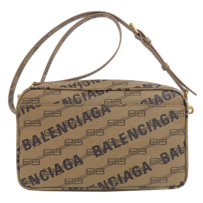 Balenciaga Shoulder Bag 702723 Pvc Brown Bb Monogram Women