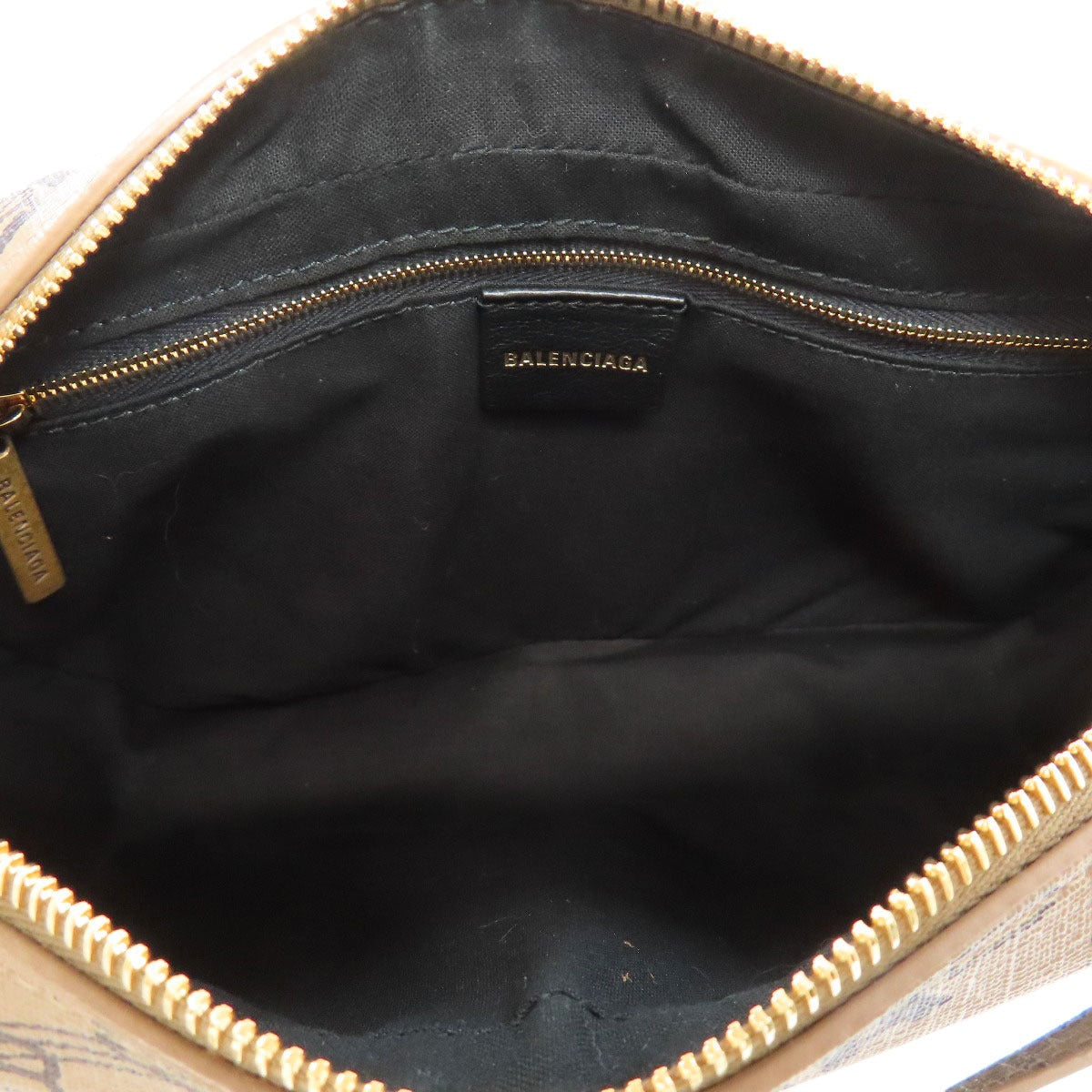 Balenciaga Shoulder Bag 702723 Pvc Brown Bb Monogram Women