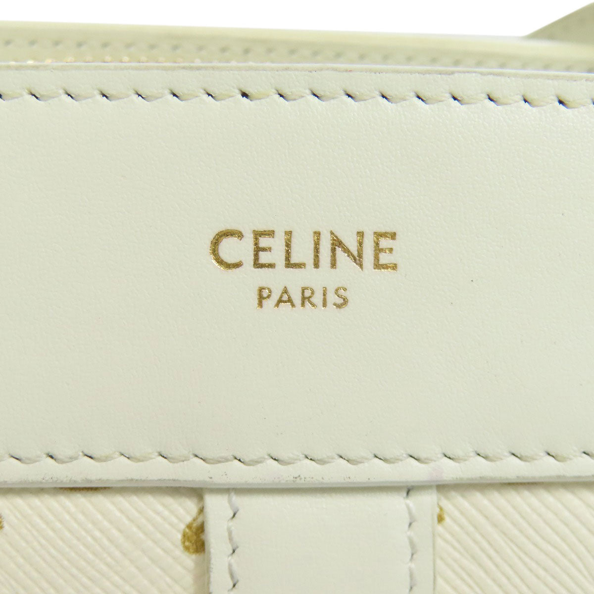 Celine Shoulder Bag Pvc White Triomphe Women