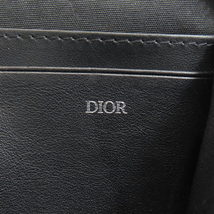 Christian Dior Shoulder Bag Canvas Black Oblique Women
