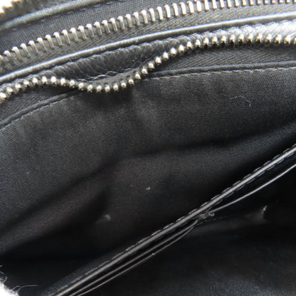 Christian Dior Shoulder Bag Canvas Black Oblique Women