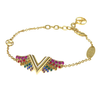 Louis Vuitton Bracelet M69580 Metallic Gold Rhinestone California Dream Essential V Women
