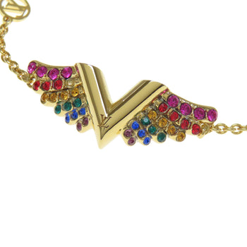 Louis Vuitton Bracelet M69580 Metallic Gold Rhinestone California Dream Essential V Women