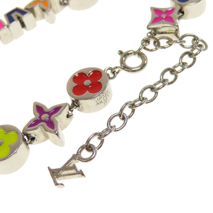 Louis Vuitton Bracelet Mp3282 Metallic Silver Bracelet Monogram Party Women