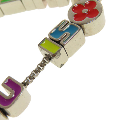 Louis Vuitton Bracelet Mp3282 Metallic Silver Bracelet Monogram Party Women