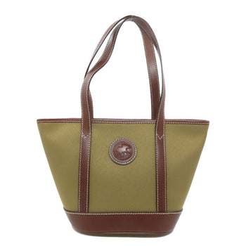 Hunting World Handbag Canvas Green Logo Women