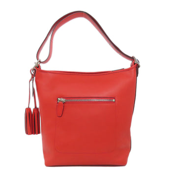 Coach Shoulder Bag 19889 Leather Orange Legacy Women