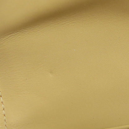 Celine Long Wallet Purse Leather Beige Logo Women
