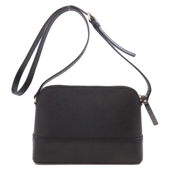 Kate Spade Shoulder Bag Leather Black Long Shoulder Women