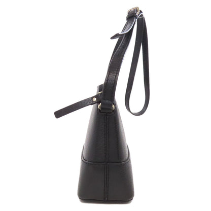 Kate Spade Shoulder Bag Leather Black Long Shoulder Women