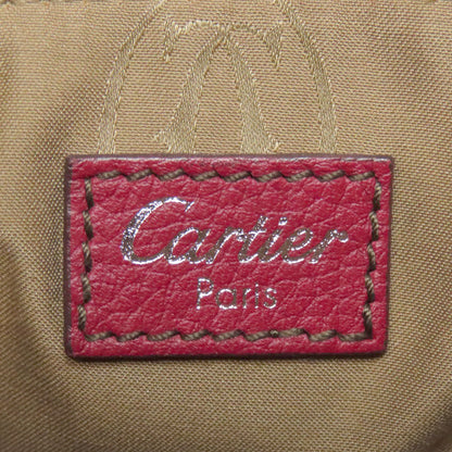 Cartier Handbag Leather Red Marcello Women
