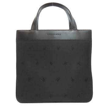 Burberry Tote Bag Nylon, Leather Black Logo Women