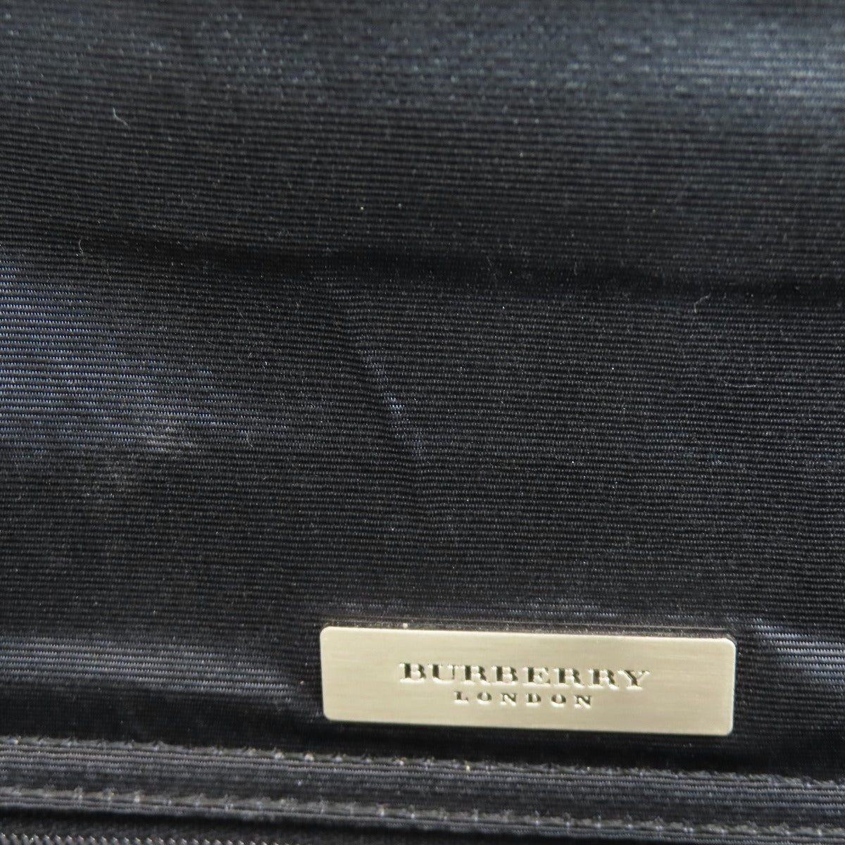 Burberry Tote Bag Nylon, Leather Black Logo Women
