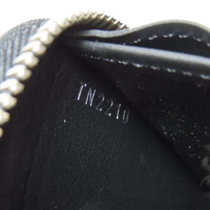 Louis Vuitton Long Wallet Purse M61867 Mahina Leather Black Zippy Wallet Women