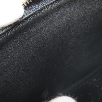 Louis Vuitton Long Wallet Purse M61867 Mahina Leather Black Zippy Wallet Women