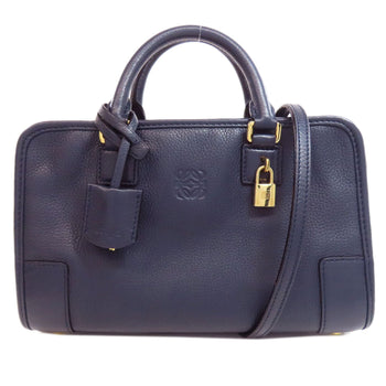 Loewe Handbag Calfskin Blue Amazona 23 2Way Women