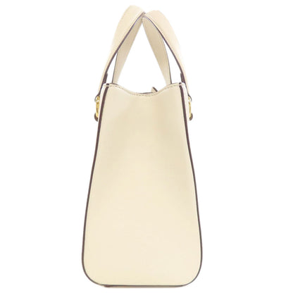 Gucci Handbag 460881 Calfskin White Sylvie 2Way Women