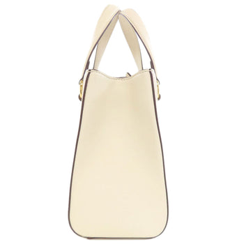 Gucci Handbag 460881 Calfskin White Sylvie 2Way Women
