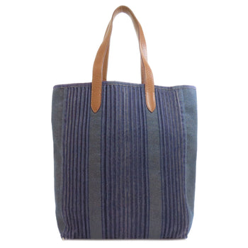 Hermes Tote Bag Canvas Navy Calicut Women