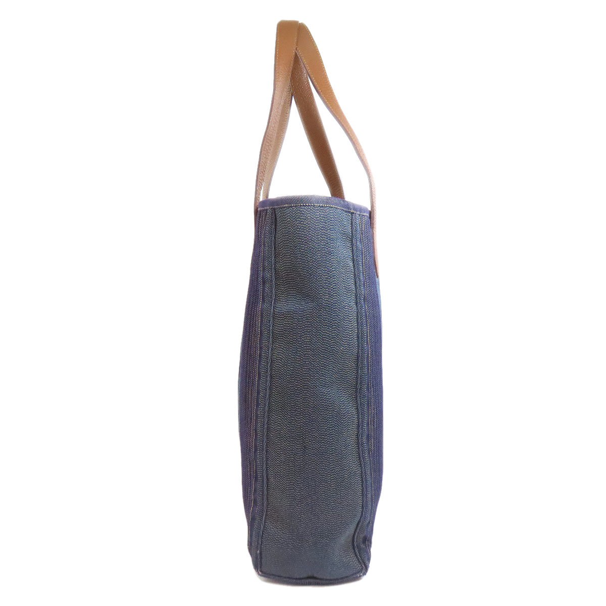 Hermes Tote Bag Canvas Navy Calicut Women