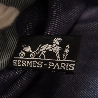 Hermes Tote Bag Canvas Navy Calicut Women