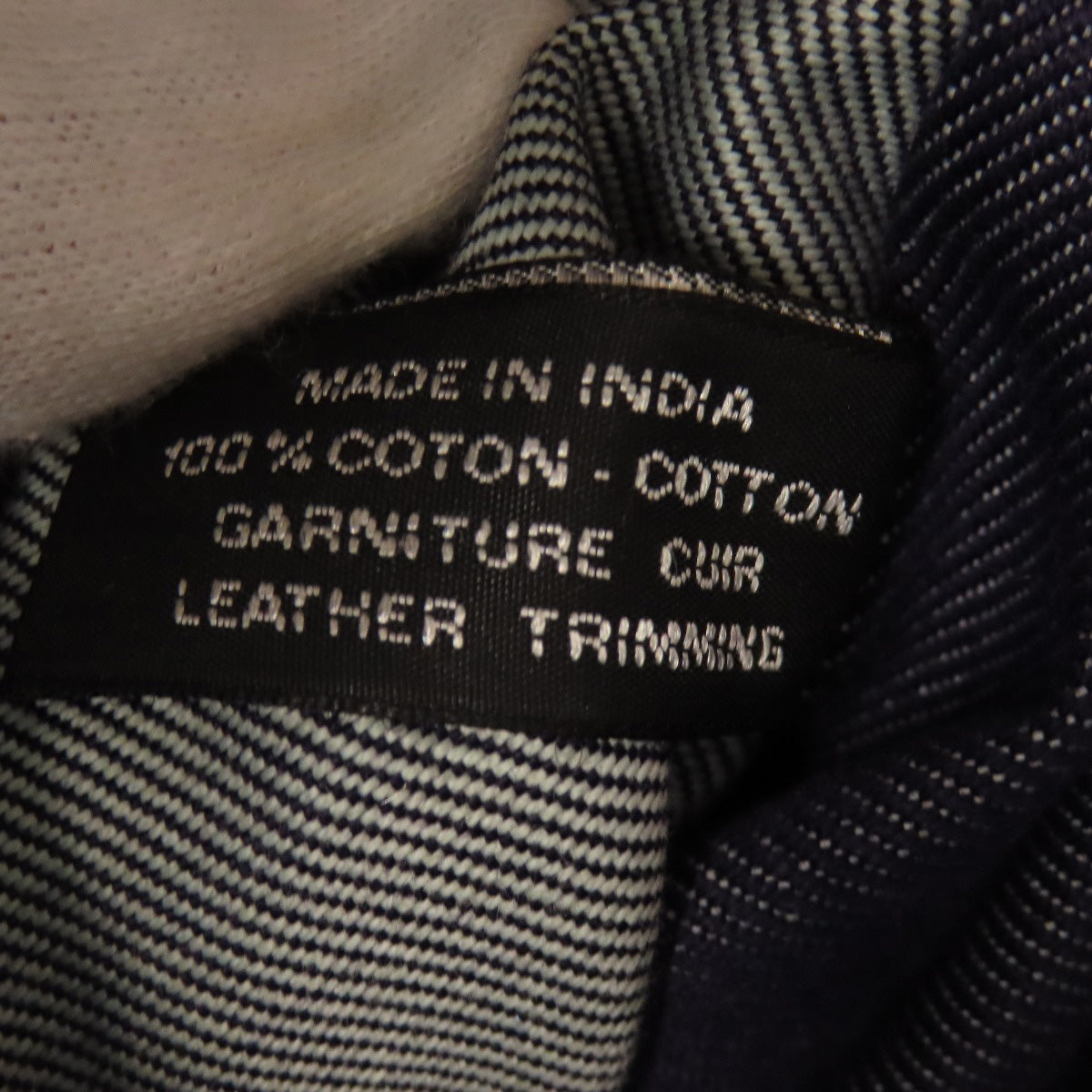 Hermes Tote Bag Canvas Navy Calicut Women