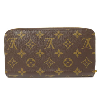 Louis Vuitton Long Wallet Purse M42616 Monogram Canvas Brown Zippy Wallet Women