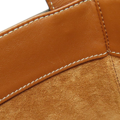 Celine Handbag Calfskin Brown Cube Bag